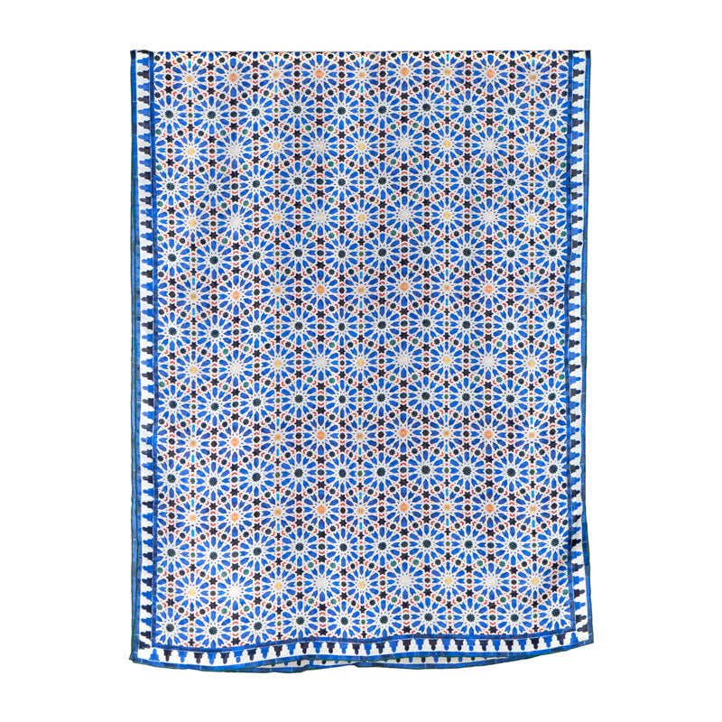 Islamic art inspired large silk scarf