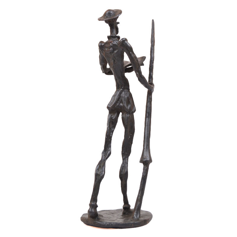 Bronze sculpture for decoration of don quixote of la mancha