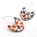 Colorful earrings inspired by the mosaic tiles from the Alhambra of Granada