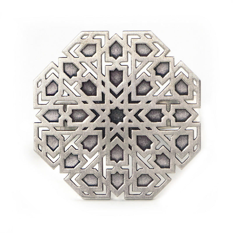 Islamic art inspired silver jewelry