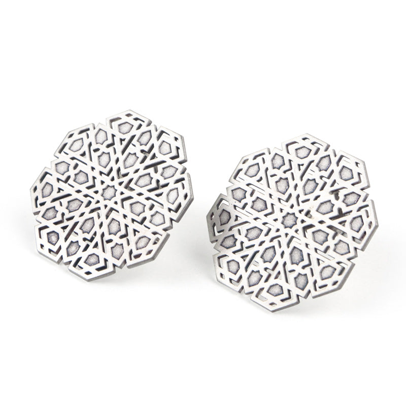 Islamic art inspired stud earrings