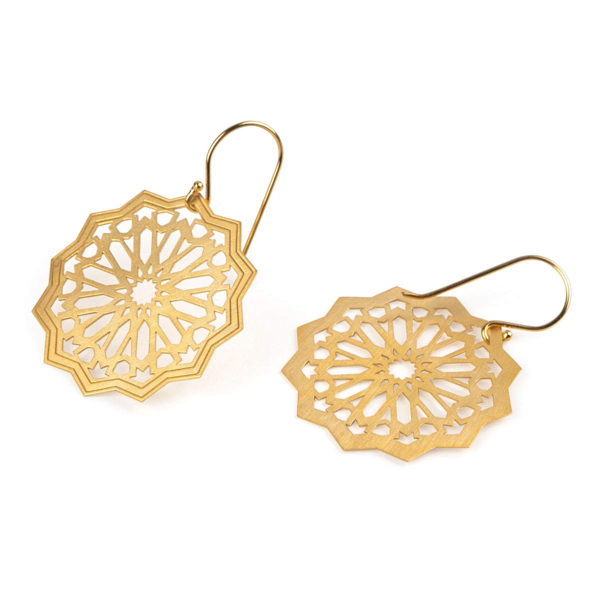 Gold Plated Sterling Silver Earrings Estrella Big