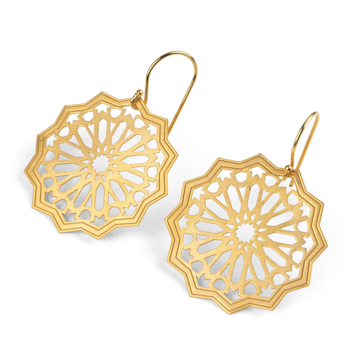 Gold Plated Sterling Silver Earrings Estrella Big