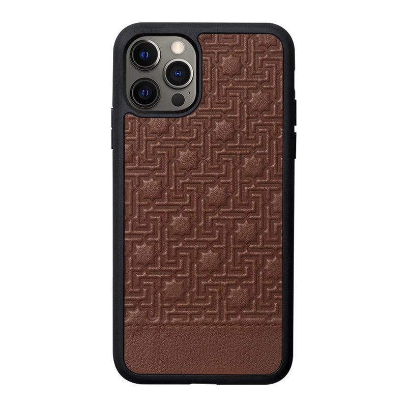 iPhone Leather Case Zellige Brown