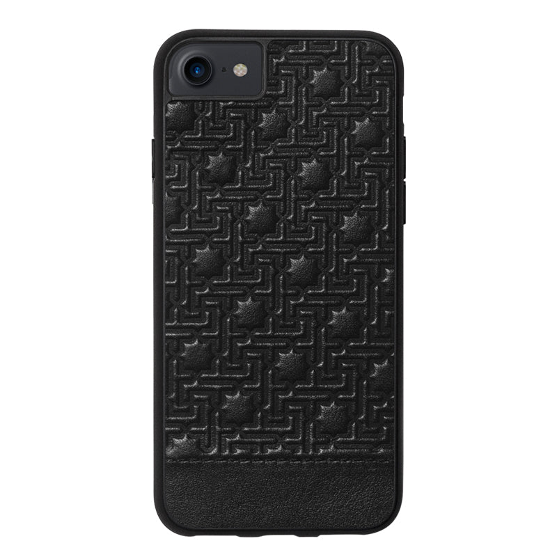 iPhone Funda de Cuero Zellige Negro