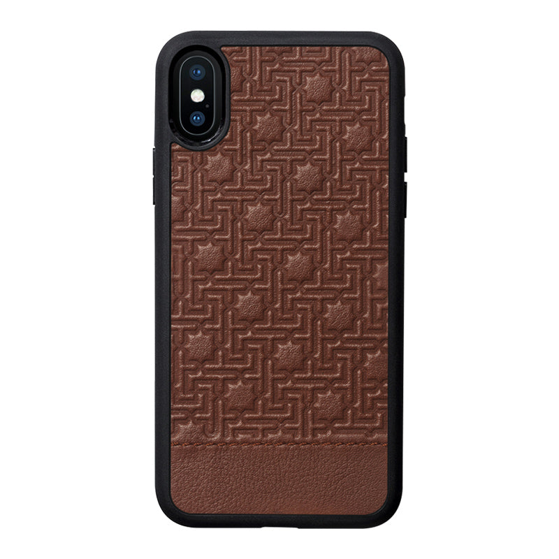 iPhone Funda de Cuero Zellige Marrón