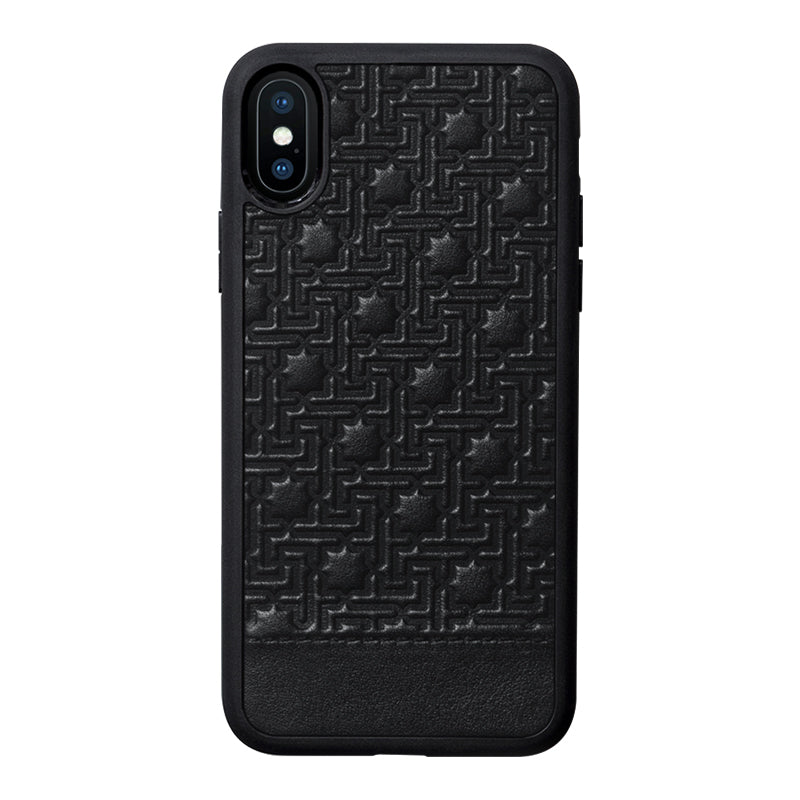 iPhone Leather Case Zellige Black